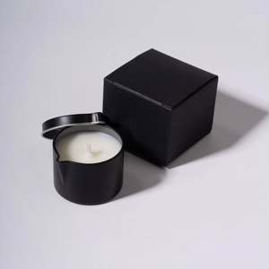 Bougie pour le corps en cire de noix de coco vegan personnalisée de luxe en gros, sans fumée, huile de massage parfumée, bougies de massage pour couples - Product Image 5