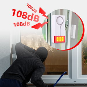 Không dây điều khiển từ xa âm thanh ánh sáng cửa từ báo động chống trộm cửa và cửa sổ báo động xâm nhập điều khiển từ xa thiết bị báo động - Product Image 4