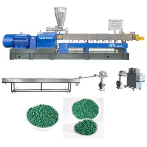 Granulation automatique de bande d'eau PP/PE + 20%-80% Machine d'extrudeuse de granules Masterbatch de remplisseur de Caco3