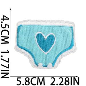 Parches Termoadhesivos Bordados de Dibujos Animados para Niña, Diseño de Caballo de Ensueño de Princesita, Corazón, Hilo de Poliéster, para Ropa y Biberones - Product Image 2