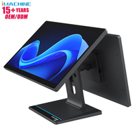 Terminal Punto de Venta IMACHINE P2 Todo en Uno con Pantalla Táctil FHD de 15.6 Pulgadas, Impresora RFID, Sistema Operativo OEM, Caja Registradora con Core I3/i5/i7, Windows 10/11