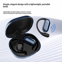 Écouteurs sans fil True Wireless, longue autonomie pour le sport, design ouvert, commande tactile intelligente