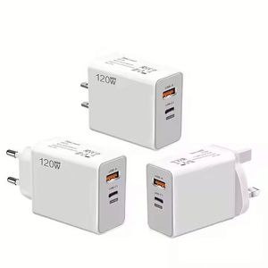 120W <b>USB</b> Charger Fast Charging QC 3.0 67W Fast Charger <b>Type</b> <b>C</b> <b>Adapter</b> Dual Ports <b>USB</b> PD Charger for Mobile Phones - Product Image 1