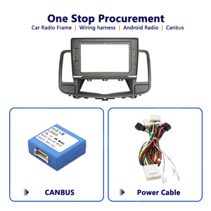 Meihua 10.1inch Auto Radio Fascia Frame Dash Mount Kit Trim Panelfor for <strong>Nissan</strong> Teana 2008-2013 Android Radio with Cable Harness - Product Image 6