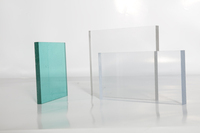 Plaques de polycarbonate PC transparentes Bayer de 8 mm, 4 x 8 pieds, design moderne pour toiture extérieure
