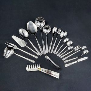 Ensemble de Couverts en Acier Inoxydable de Haute Qualité avec Manche Forgé, Style Arabesque, pour Cuisine, Vente en Gros - Product Image 1