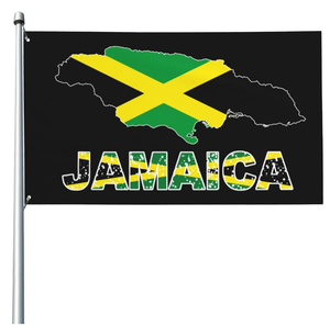 Bandera de mapa de Jamaica 3x5 pies hogar exterior Interior jardín decoración del hogar Banner - Product Image 1