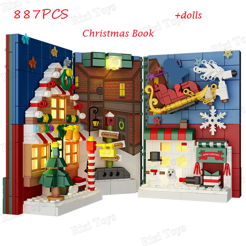 ZB 6774 New MOC Creative Christmas Series Books Street View