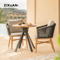 Meubles de jardin modernes, canapé incurvé, chaises longues en aluminium pour terrasse, balcon, piscine, ensemble table et chaises pour 4 personnes