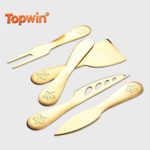 Juego de Cuchillos para Queso de Acero Inoxidable 304, Espátula, Cuchillo para Crema de Queso, Tenedor, Cuchillo para Mantequilla, Cuchillo para Untar, Cuchillo para Mermelada de Mantequilla - Product Image 1