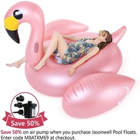 Nouveau modèle de lit gonflable Flamingo pour piscine, flottant pour fête aquatique, Flamingo gonflable à chevaucher pour l'eau, couleur Or Rose