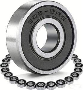 Roulement à billes à gorge profonde haute <span class=keywords><strong>vitesse</strong></span> 608-2RS, double étanchéité en caoutchouc, miniature, 8x22x7mm, pour moteur électrique et skateboard - Product Image 3