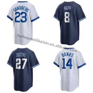Chicago Baseball Jersey Men's Embroidery Softball Wear 7 Swanson 14 Banks Shirt Custom