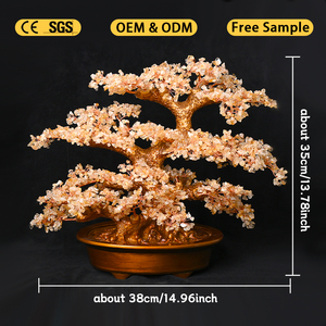 Hot Sale High Quality Crystal Healing Stone Hand Made Crystal Money <b>Tree</b> Crystal Decoration - Product Image 2