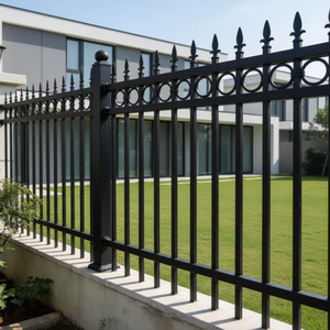 Valla <span class=keywords><strong>de</strong></span> Acero Galvanizado <span class=keywords><strong>de</strong></span> Diseño Moderno para Uso Residencial y Exterior, Venta Directa <span class=keywords><strong>de</strong></span> Fábrica, Materiales <span class=keywords><strong>de</strong></span> Construcción Metálicos para Patios y Villas - Product Image 4