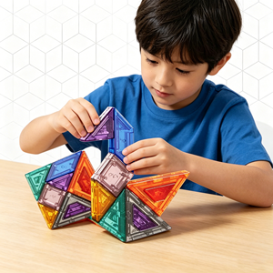 Jeu de puzzle magnétique Tangram en plastique ABS Eli Toys, 9 pièces, jouet éducatif <span class=keywords><strong>Montessori</strong></span> pour enfants de 4 ans et plus, idéal pour la classe, les voyages et l'apprentissage, cadeau - Product Image 3