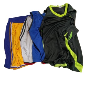 Camiseta de <span class=keywords><strong>baloncesto</strong></span> de fútbol de <span class=keywords><strong>segunda</strong></span> <span class=keywords><strong>mano</strong></span> de alta calidad, camiseta de poliéster de algodón mixto, ropa deportiva de grado para adultos, fardos de verano - Product Image 1