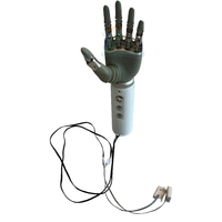 Main prothétique bionique intelligente avec doigts articulés et conception de membre supérieur à commande par câble