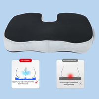 Coussin de siège en mousse à mémoire infusée de gel écologique Coccyx Sciatique Soulagement des douleurs dorsales Coussin de soutien pour coussin de chaise de voiture