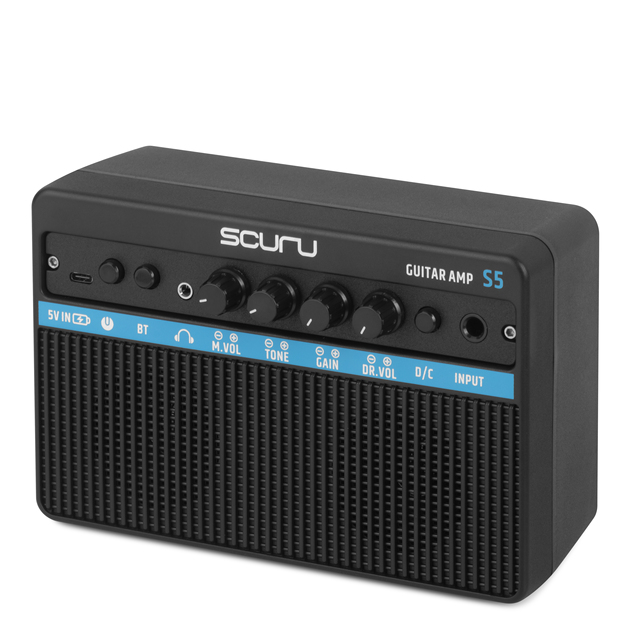 Scuru S5G Mini 8W Rechargeable Electric Guitar Amplifier Combo ABS Material Mini Guitar Amp