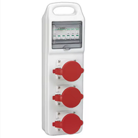 Boîte de jonction électrique combinée étanche pour chantier de construction portable, prise de distribution portable en plastique pour équipement électrique