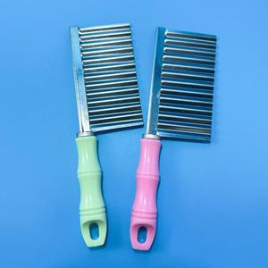 Couteau à découper les pommes de terre multifonctionnel à bords ondulés, usage domestique, rainure profonde, épaissi, style Langya, pour la découpe de pommes de terre frites - Product Image 2