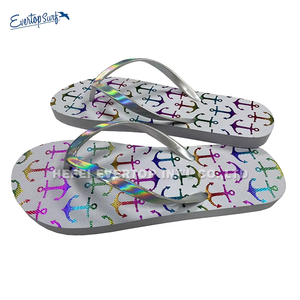 Tongs à imprimé ancre <span class=keywords><strong>nautique</strong></span>, sandales de plage confortables et antidérapantes en EVA pour un usage quotidien - Product Image 3