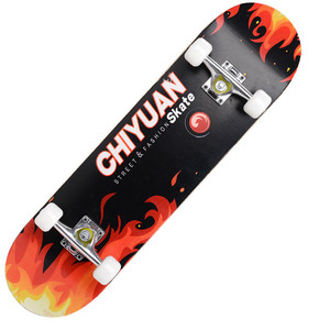 Monopatín de doble patada para principiantes, 4 ruedas de PU, marco de Metal de aluminio PU, logotipo personalizado, Color personalizado, madera completa, patineta - Product Image 4
