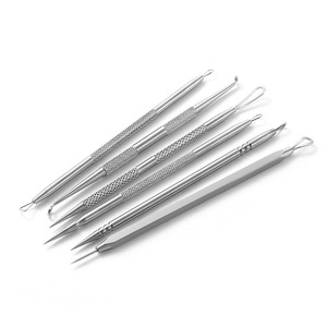 Aguja para acné de doble punta de acero inoxidable, aguja para espinillas, aguja para puntos negros, extractor de acné, removedor de puntos negros - Product Image 3