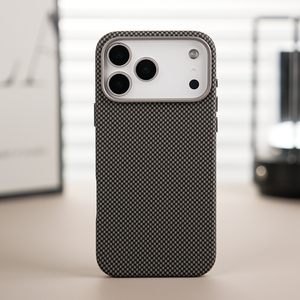 Funda Magnética de Cuero y Fibra de Carbono L153 al por Mayor para iPhone 17 16 15 Pro Max, Carcasa para Samsung S25 Ultra - Product Image 1
