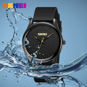 Skmei Men's Quartz Watch Analog Round Black Strap 30M Waterproof Fashion Simple Design Wristwatch - Product Image 4