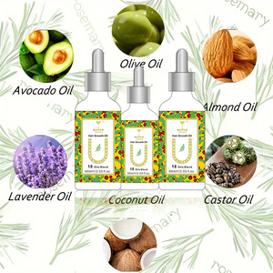 Olio per la Crescita dei Capelli con Logo Personalizzato, Olio Organico <span class=keywords><strong>di</strong></span> Rosmarino, Zenzero e Batana Liquido per il Trattamento della Caduta dei Capelli - Product Image 5