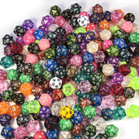 Dés numériques personnalisés en perles vert foncé et or, dés D20 personnalisés en gros pour les jeux de rôle de table DND