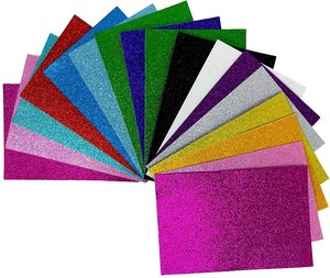 Fogli di Schiuma Glitterata EVA per Bambini, Spessore 2MM, Colori Assortiti, Carta in Schiuma per Progetti Scolastici Fai-da-Te - Product Image 1