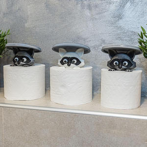 Portarrollos de Papel Higiénico con Diseño de Mapache Impreso en 3D, Personalizable de Fábrica, Divertido y Original, Regalo Novedoso para Baño - Product Image 5