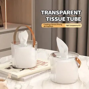 简约创意圆筒纸巾盒家用卫生纸盒套装定制餐巾架