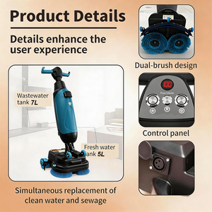Mini-Bodenreinigungsmaschine mit Lithium-Batterie – Kompakte Reinigungsausrüstung für kleine Flächen - Product Image 5
