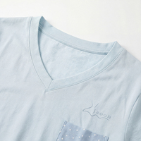 Setelan Piyama Wanita Kasual Trendy dengan Logo Custom, Bahan Jersey ODM, Nyaman, Bernapas, Lengan Pendek, untuk Musim Panas
