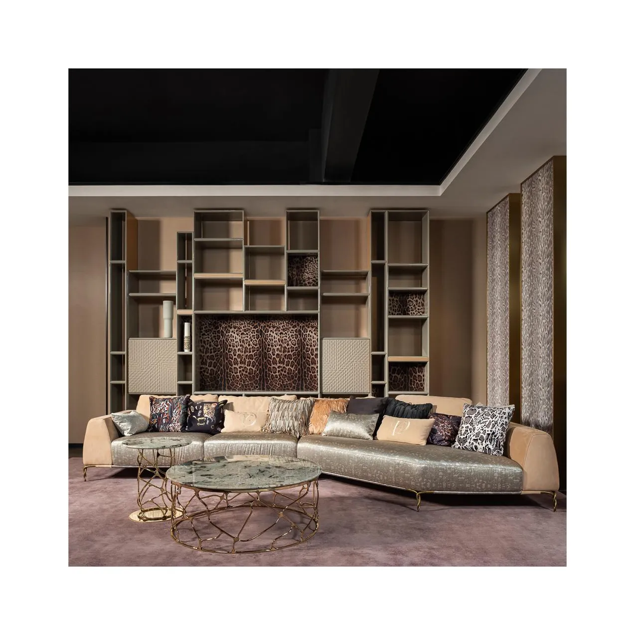 Set Sofa kulit kaki kayu Nordik sederhana desain furnitur Royal L bentuk 6 tempat duduk Sofa untuk ruang tamu
