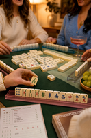 Jeu de Mahjong Américain Personnalisé 160 Tuiles de Luxe Gravées avec Numéros – Jeu de Mahjong Occidental Moderne pour Cadeaux