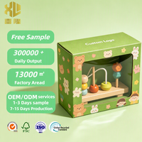 Scatola di Imballaggio in Carta Ecologica Personalizzata per Giocattoli e Prodotti per Bambini con Finestra Trasparente in PVC, Scatola in Carta Riciclabile