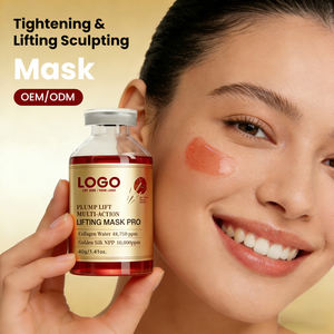 Mascarilla Facial Reafirmante y Lifting con Colágeno 10000ppm Golden Silk, Redefine la Línea de la Mandíbula y el Contorno de las Mejillas, Antienvejecimiento, Marca Privada OEM/ODM - Product Image 2