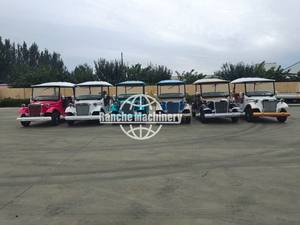 Autobús Turístico Eléctrico de 4 Ruedas Totalmente Cerrado, Coches Clásicos Vintage, Carro de Golf Hecho en China - Product Image 5