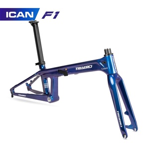 Cuadro de <span class=keywords><strong>bicicleta</strong></span> plegable de <span class=keywords><strong>carbono</strong></span>, cuadro de <span class=keywords><strong>bicicleta</strong></span> plegable de 20 pulgadas, pintura camaleón, nuevo modelo - Product Image 1