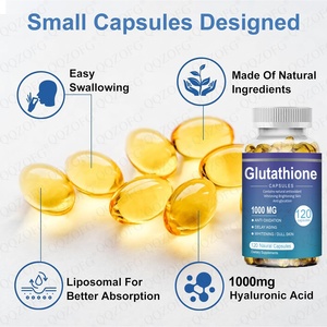 Capsules de glutathion en gélules molles les plus vendues sur <span class=keywords><strong>Amazon</strong></span>, 1000 mg, 120 unités pour adultes - Vente directe du fabricant, OEM disponible - Product Image 1