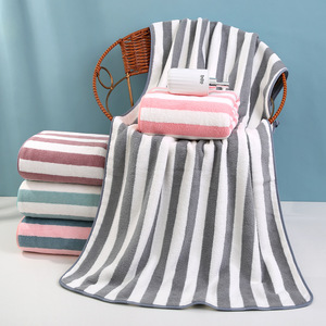 Serviette en molleton de corail en <span class=keywords><strong>microfibre</strong></span> de haute qualité serviette de bain sèche ensemble de trois pièces absorbant l'eau serviette de visage à séchage rapide achats en ligne - Product Image 3
