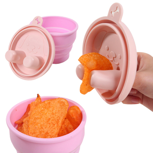 Scatola Regalo Creativa per Alimenti, Contenitore Pieghevole in Silicone per Microonde con Copertura per Dita - Product Image 1