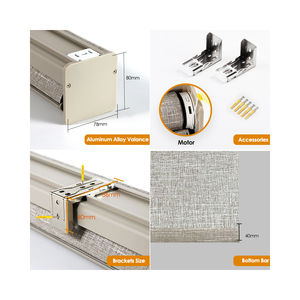 Smart <strong>Curtain</strong> <strong>Motor</strong> Electric Roller Blinds with Tuya Wireless WiFi Zigbee Lithium Battery <strong>Tubular</strong> <strong>Motor</strong> Blinds Shades - Product Image 1