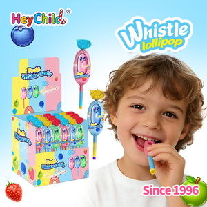 Bonbons en gros, étiquette privée personnalisée, bonbons fruités colorés, sucettes savoureuses avec fonction sifflet, collations sucrées, bonbons pour enfants, jouets ODM - Product Image 5