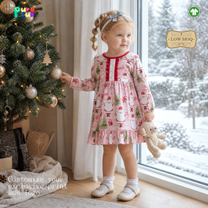 Vêtements d'hiver pour bébé Puresun, robes de Noël pour enfants, longueur genou, vêtements pour enfants personnalisés - Product Image 1